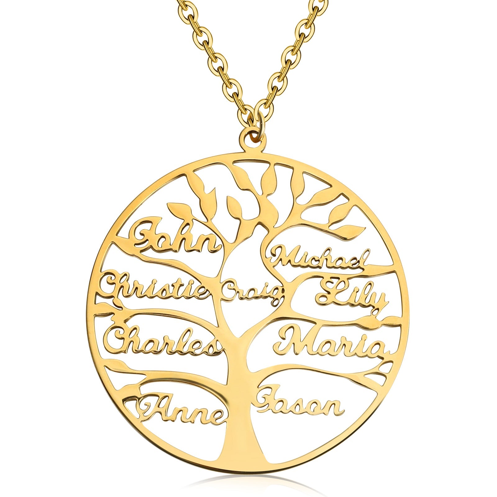 "Family Tree of Love" - Necklace with Luxury LED Box