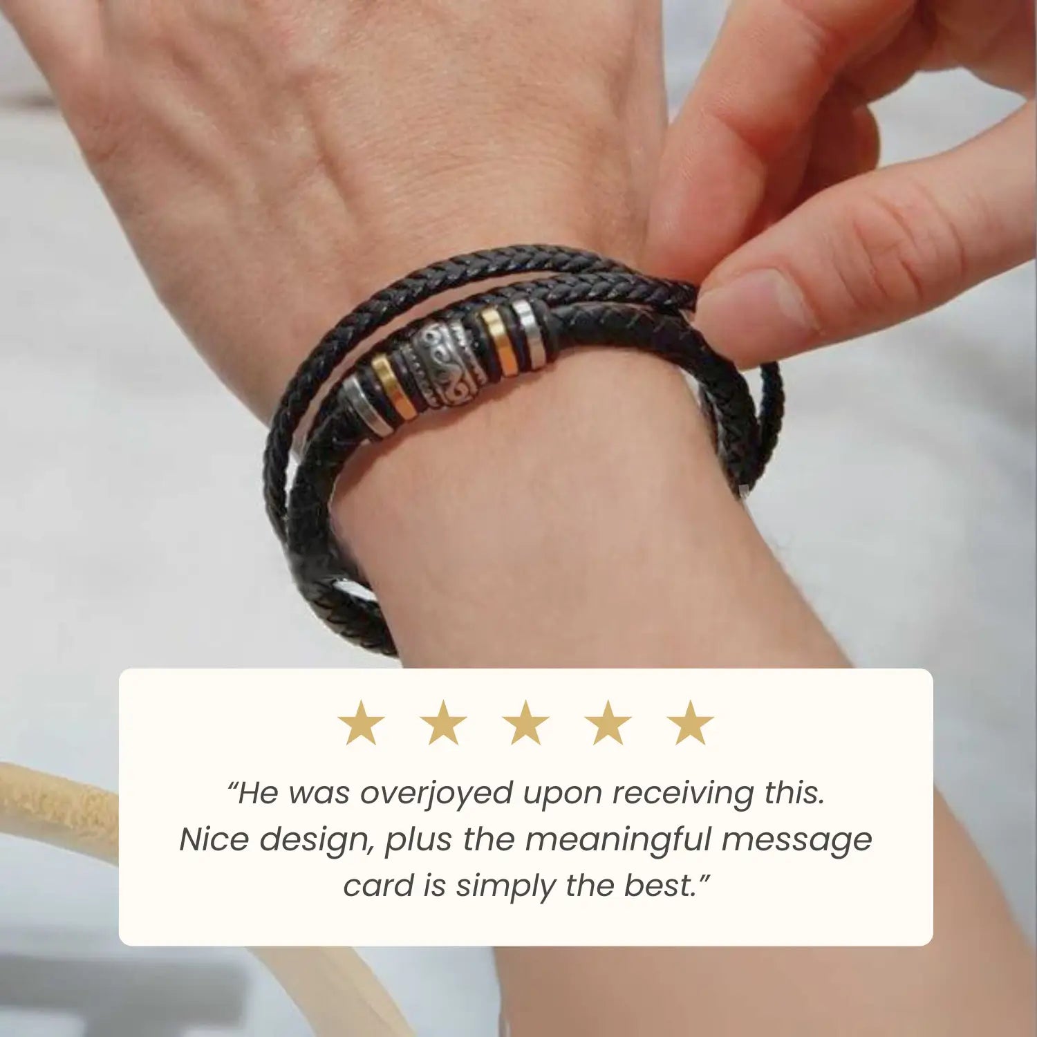 To My Son - "Love You Forever" Bracelet Set