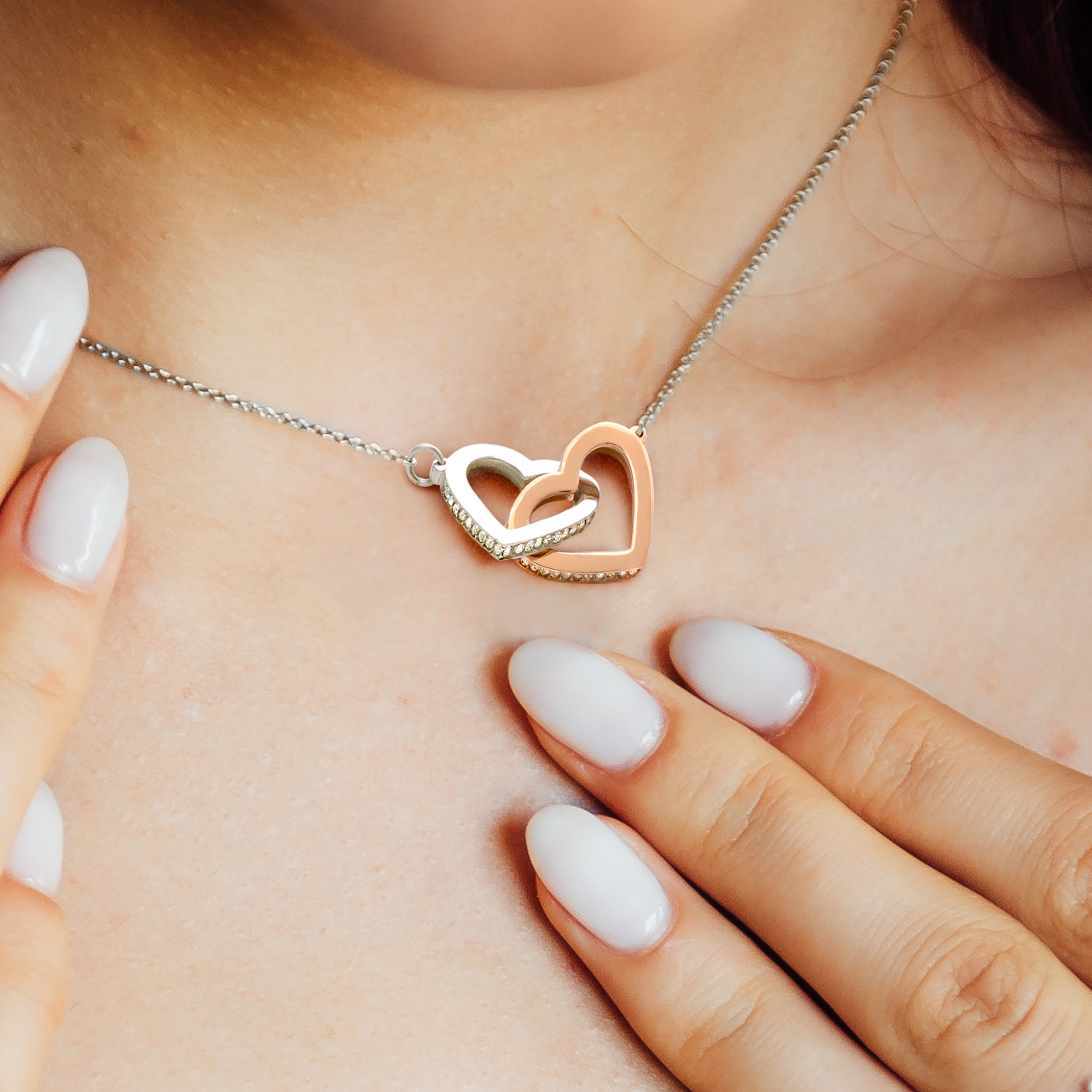 To My Soulmate - Interlocking Hearts Necklace