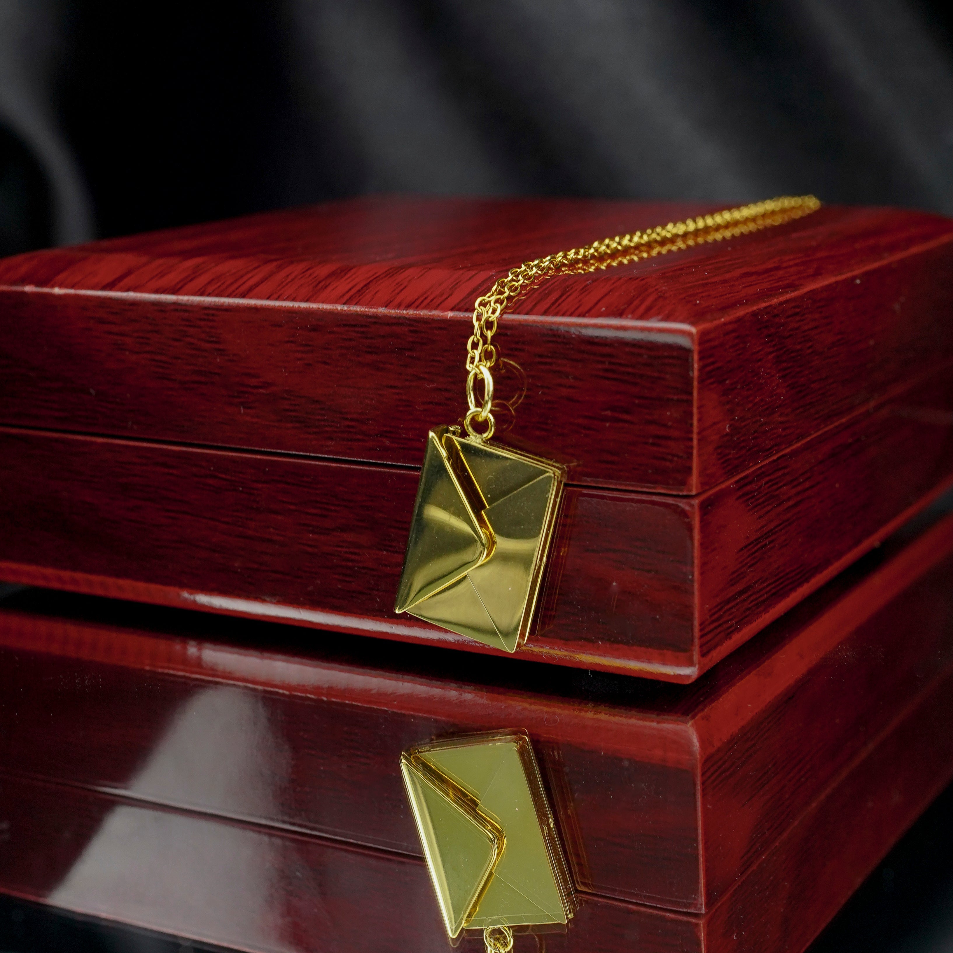 "Secret Love Note" Engraved Necklace in Luxury LED Box