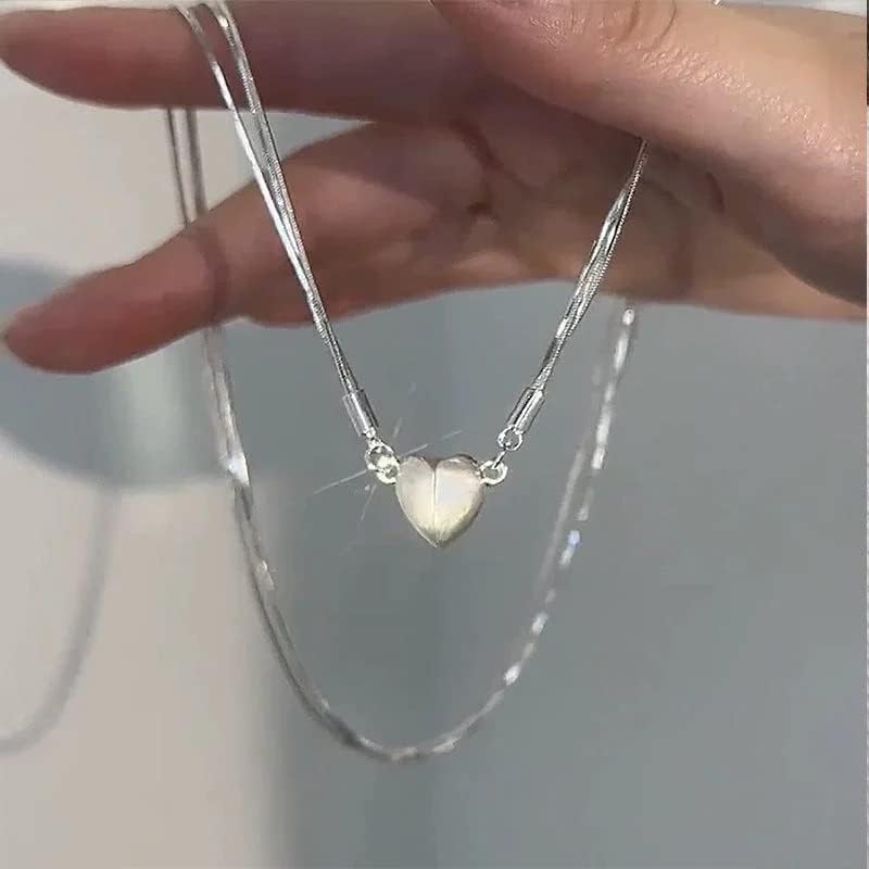 "Together Forever" – Magnetic Bond Heart Necklace with LED Gift Box