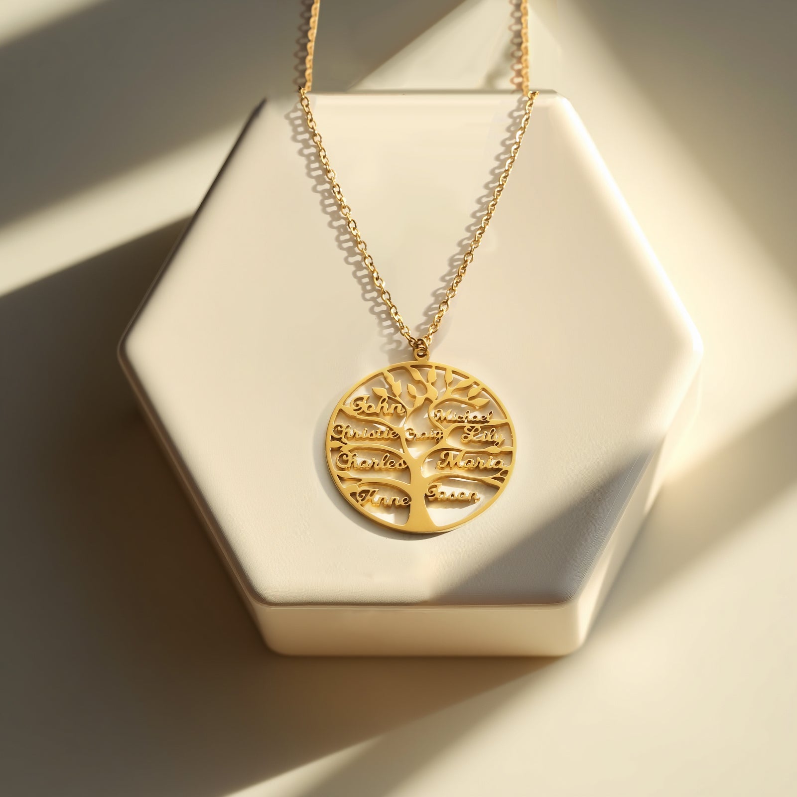 "Family Tree of Love" - Necklace with Luxury LED Box