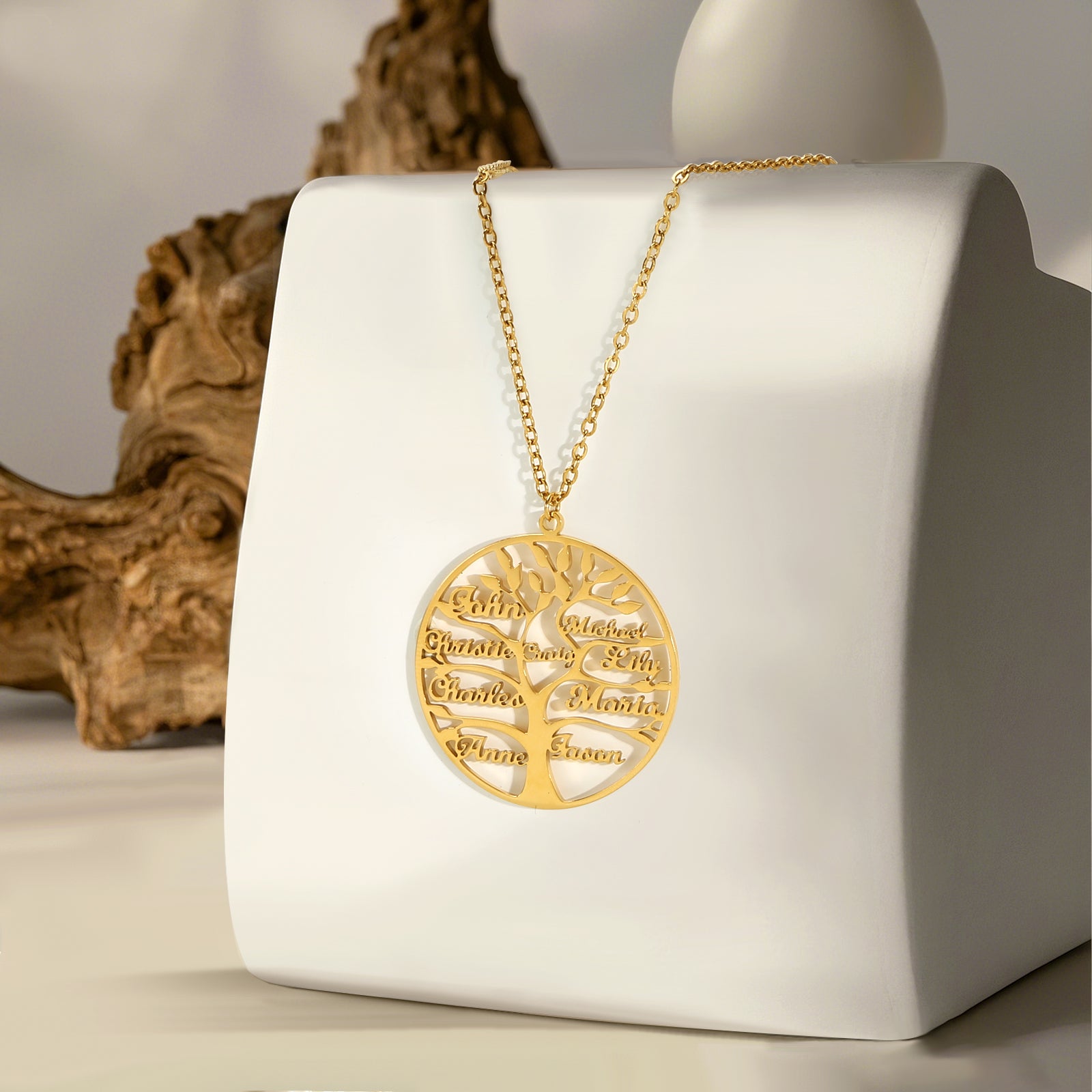 "Family Tree of Love" - Necklace with Luxury LED Box
