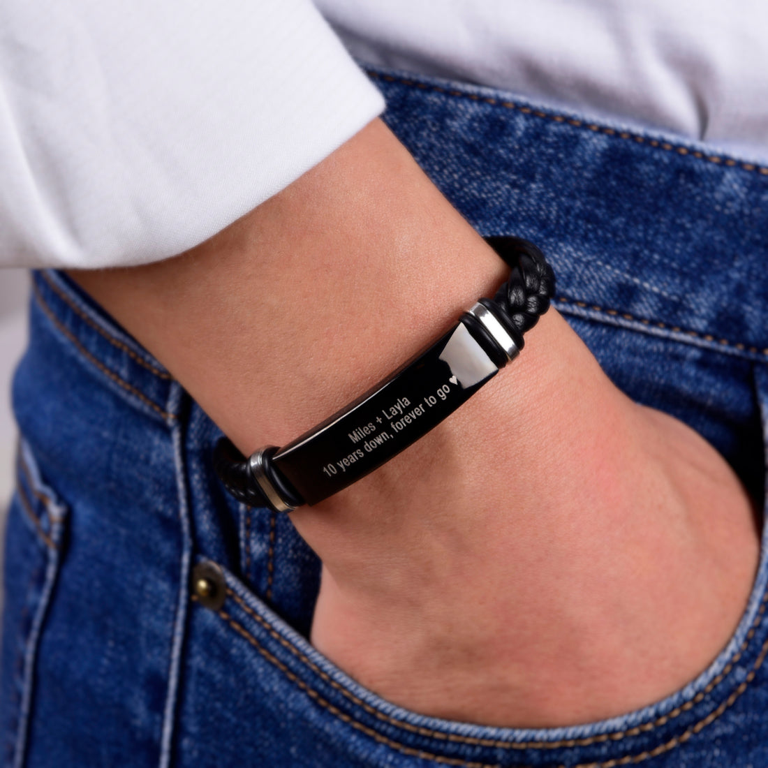 "Forever To Go" Personalized Bracelet Gift Set