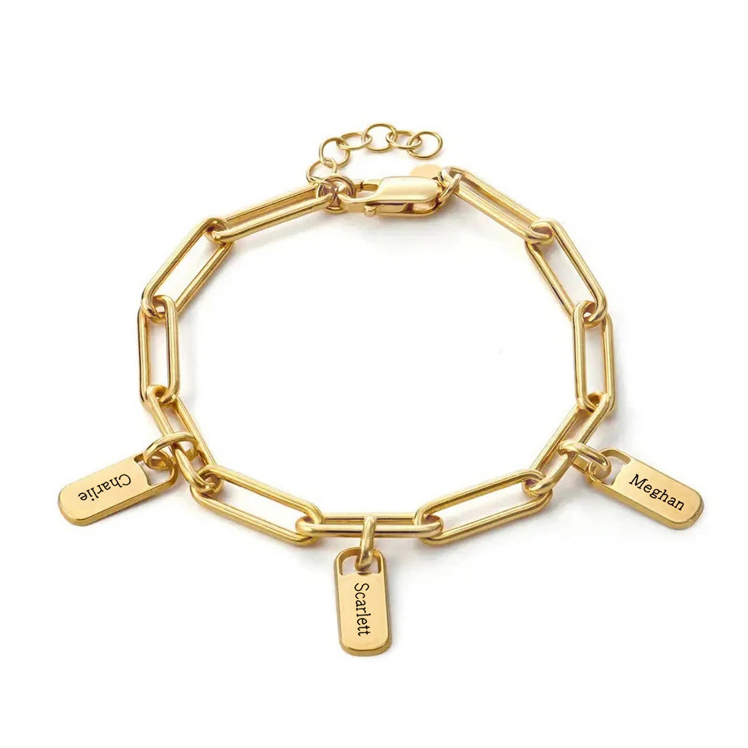 Heart of the Family Engraved Bracelet