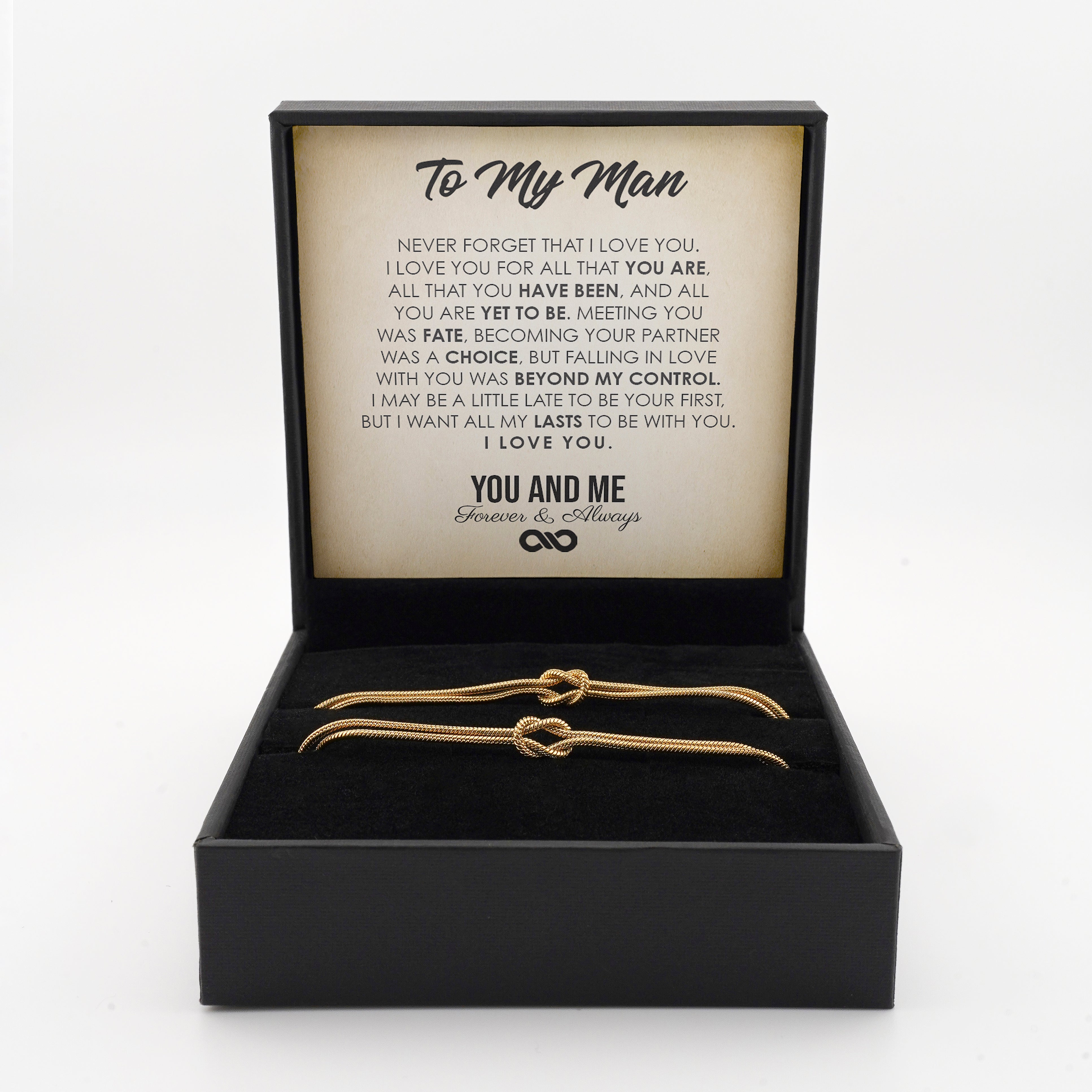 "Unbreakable Bond" His & Hers Knot Bracelets