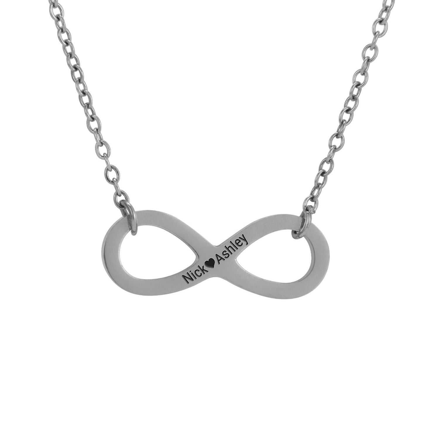 "Forever Connected" - Necklace with Custom Engraving in Luxury LED Box
