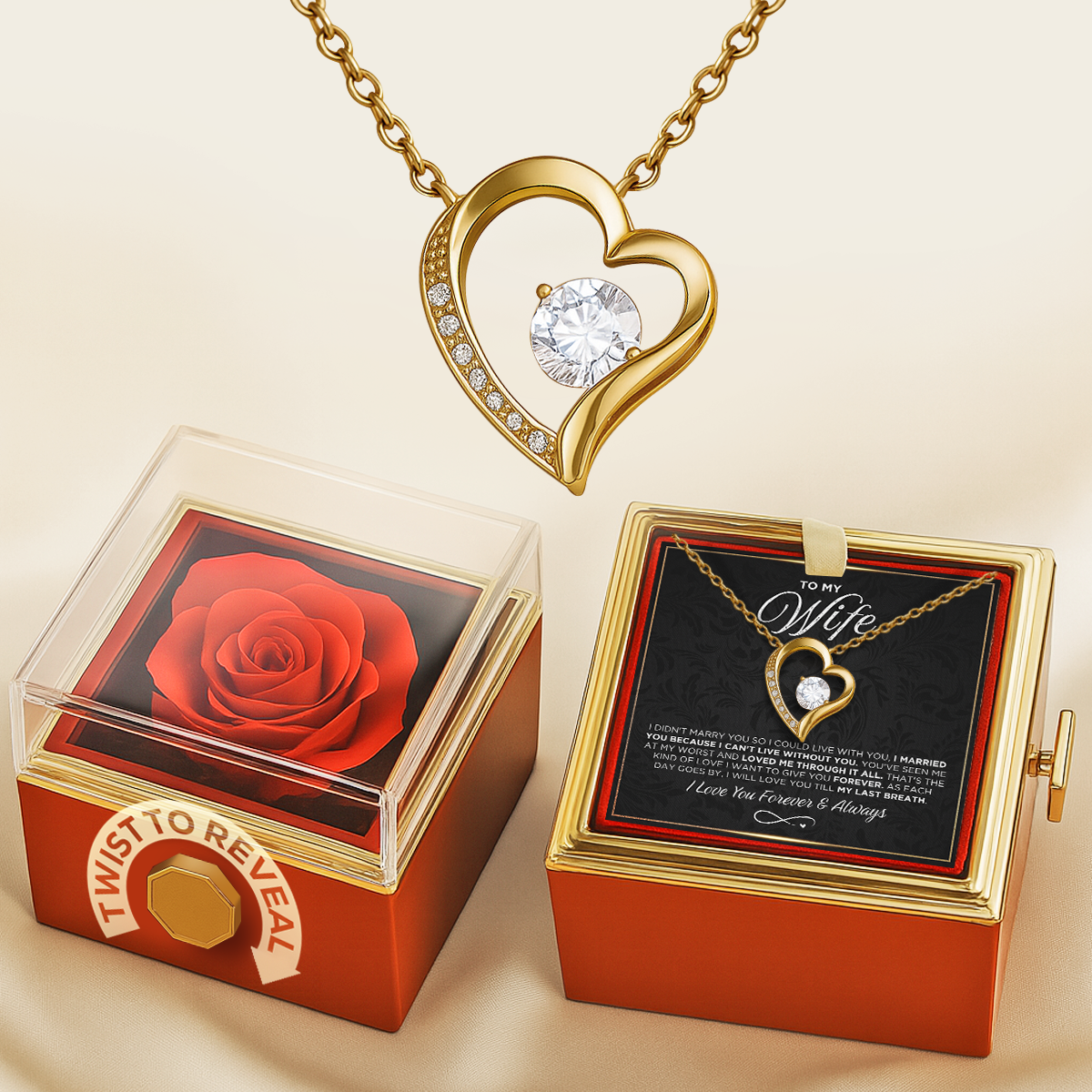 "To My Wife" - Eternal Love Necklace