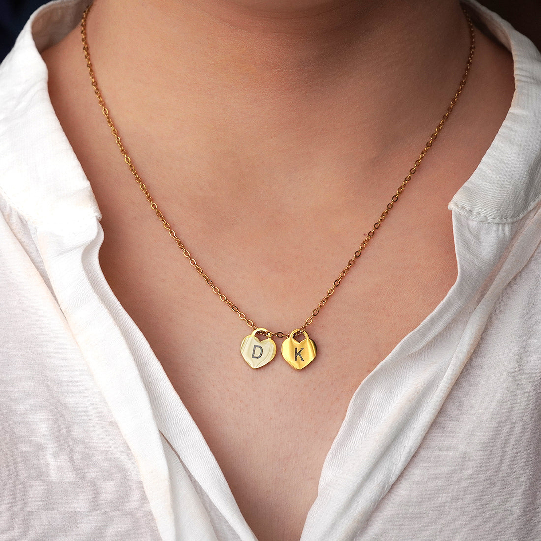 "Hearts Locked Forever" – Personalized Necklace & Luxury LED Gift Box
