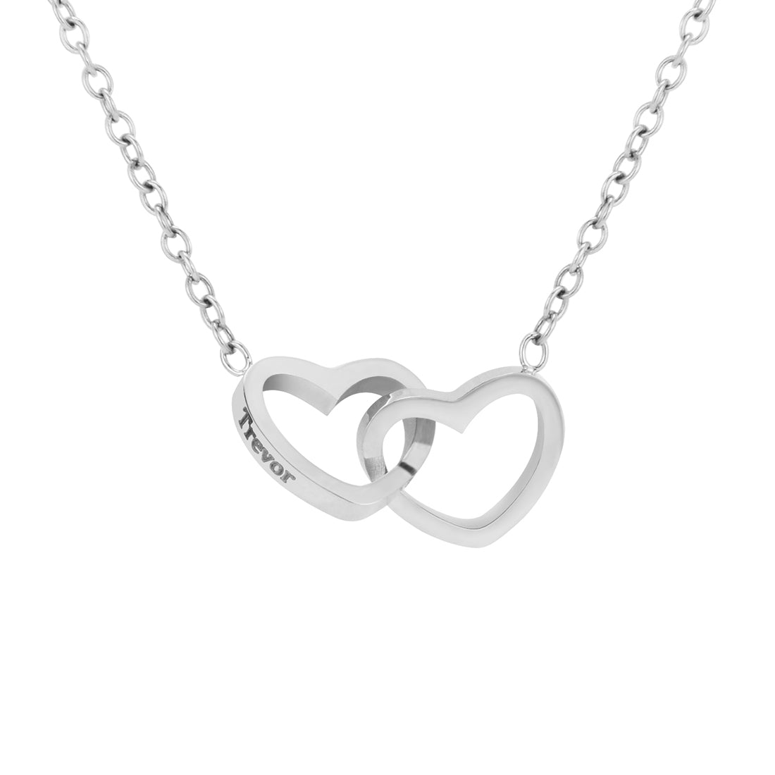"Hearts Together Always" – Personalized Necklace in Luxury LED Box