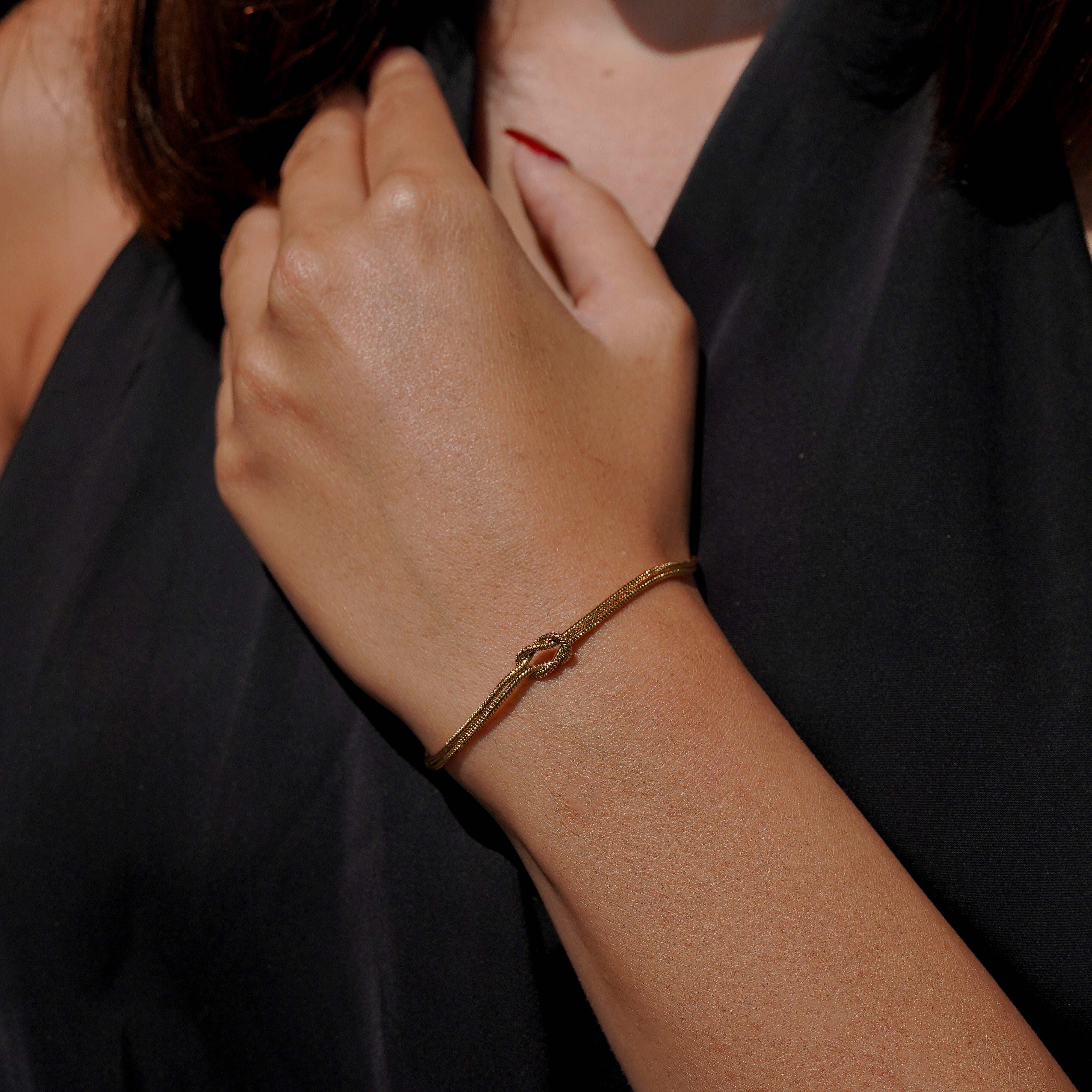 "Always Connected" His & Hers Knot Bracelets