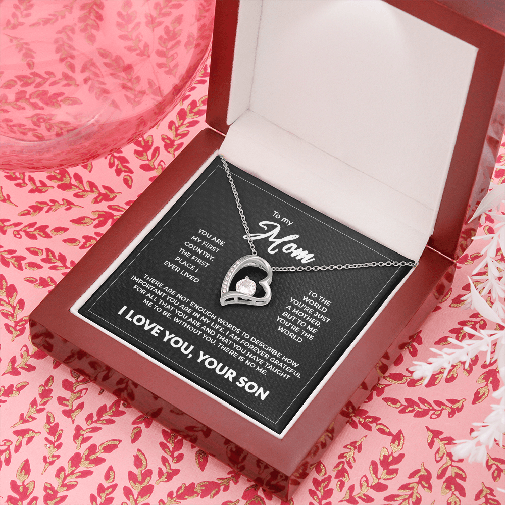 To My Mom - "Without You There Is No Me" 14K Forever Necklace