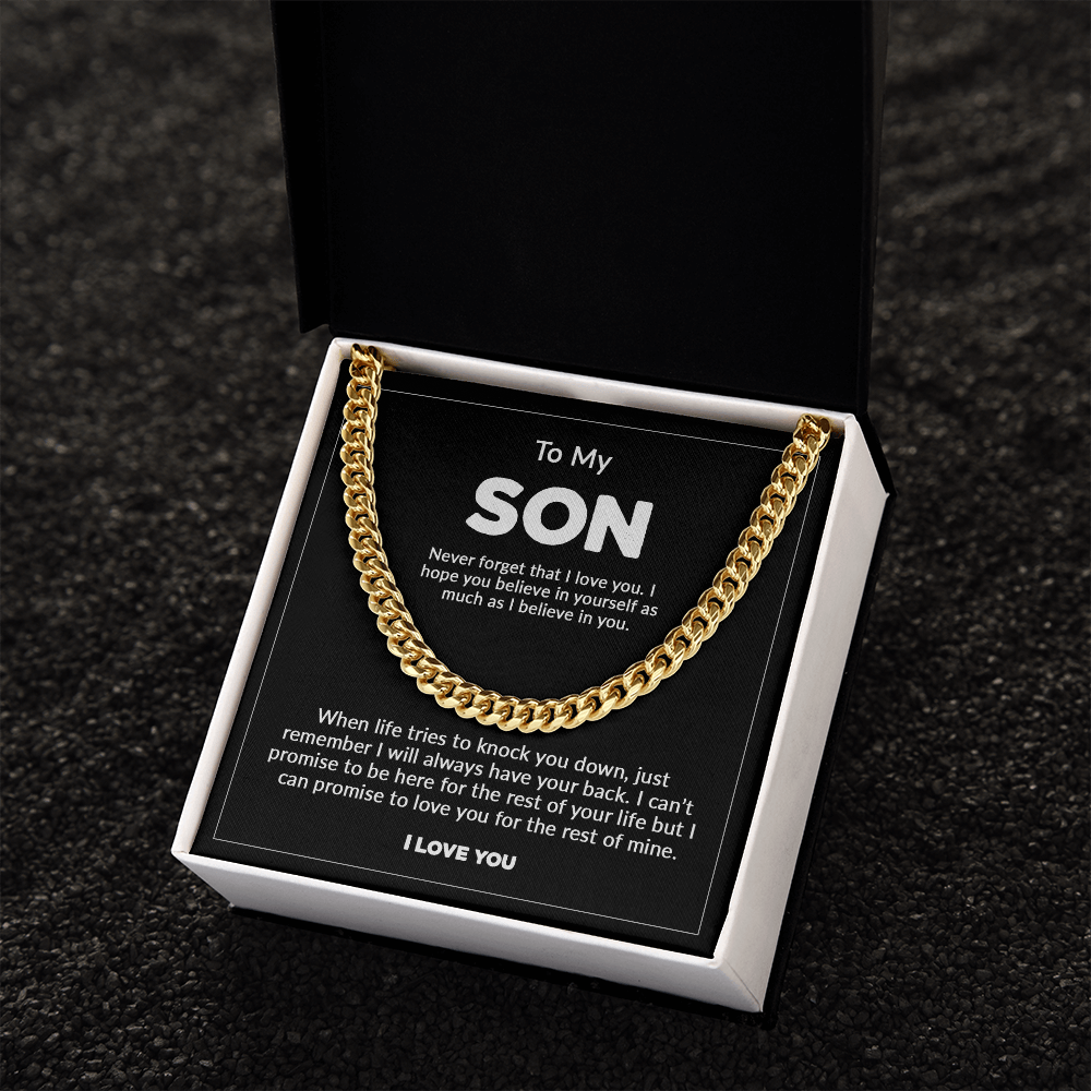 To My Son - "Never Forget" Chain