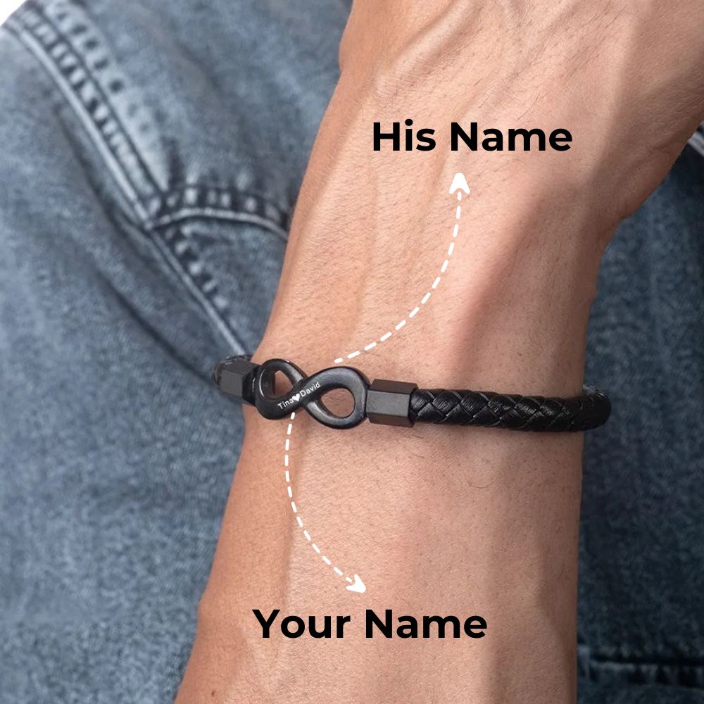 "To My Man" Infinite Love Customized Bracelet