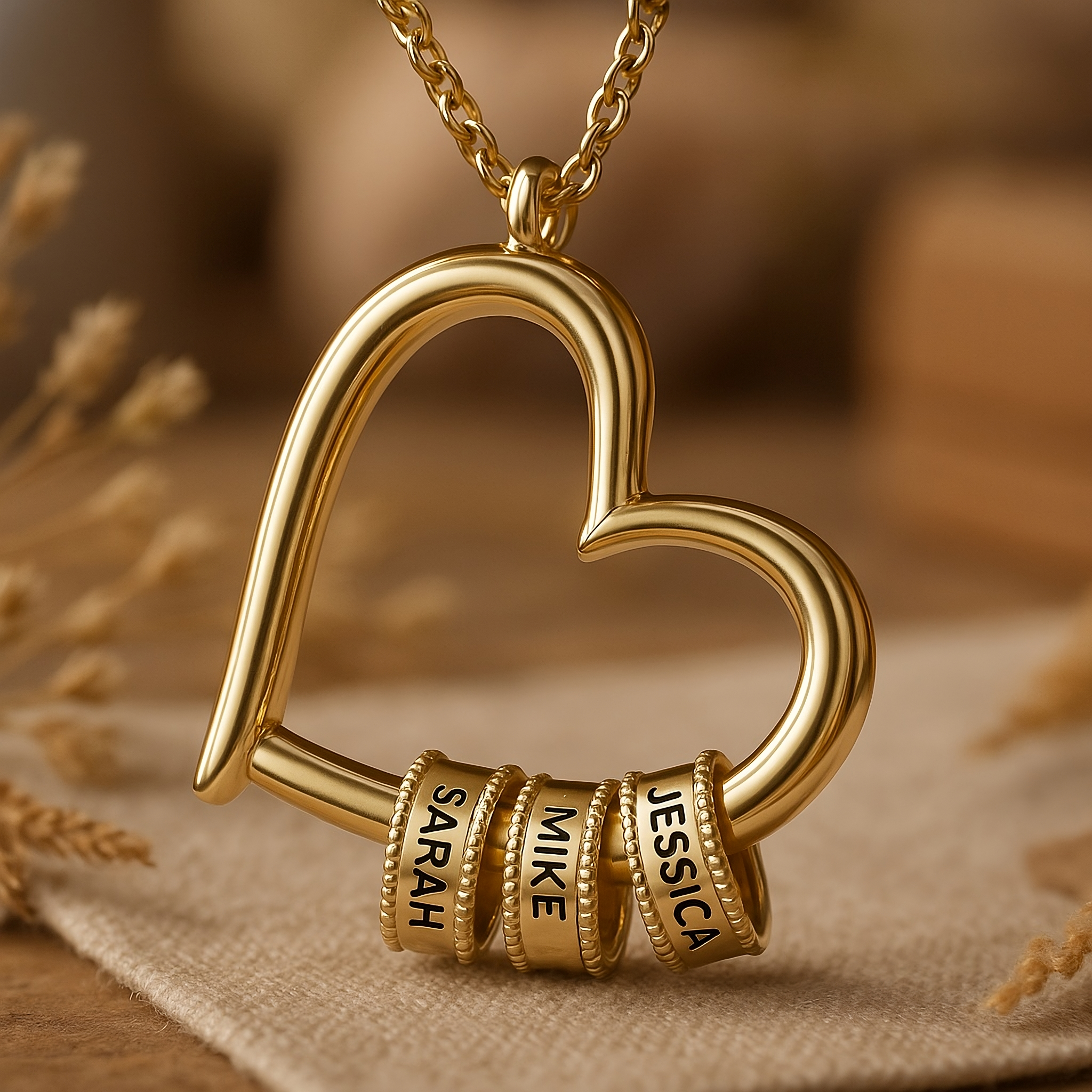"Heart of the Family" Necklace with LED Gift Box
